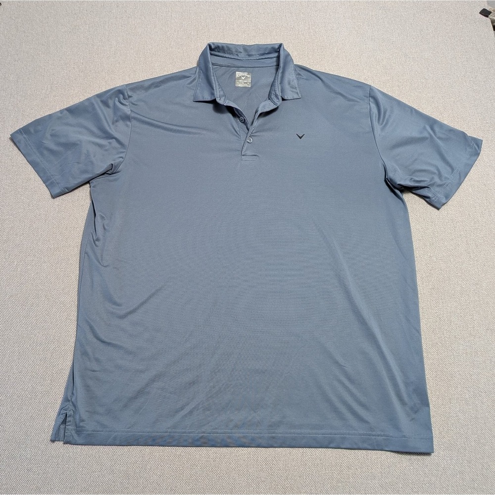 Callaway Men's Blue XL Opti-Dri Short Sleeve Performance Polo Shirt
